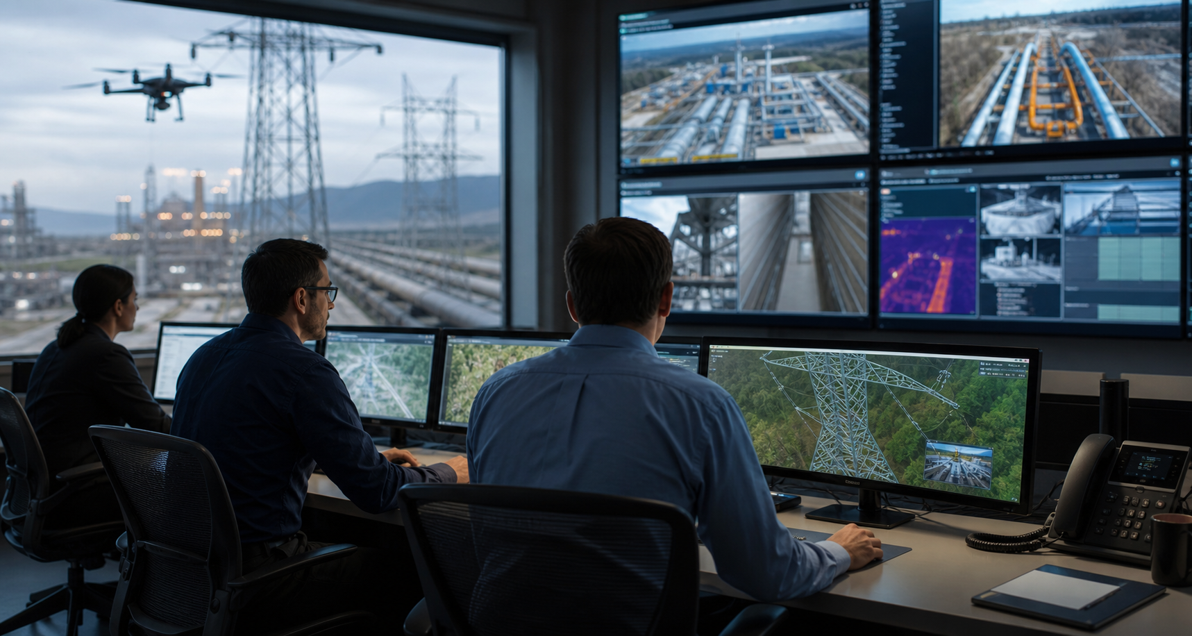 Critical Infrastructure Video Distribution with Drone Feeds