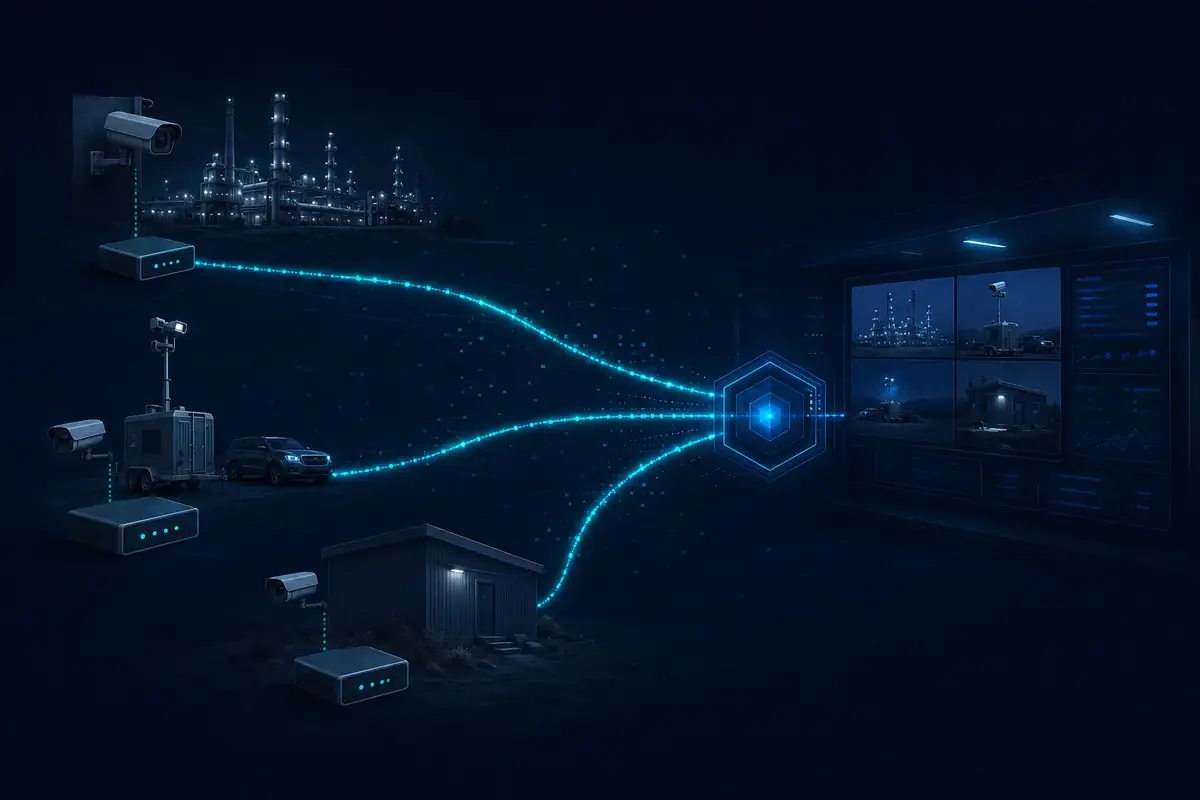 Remote sites contributing video to ORBNET Streaming Engine through StreamLink