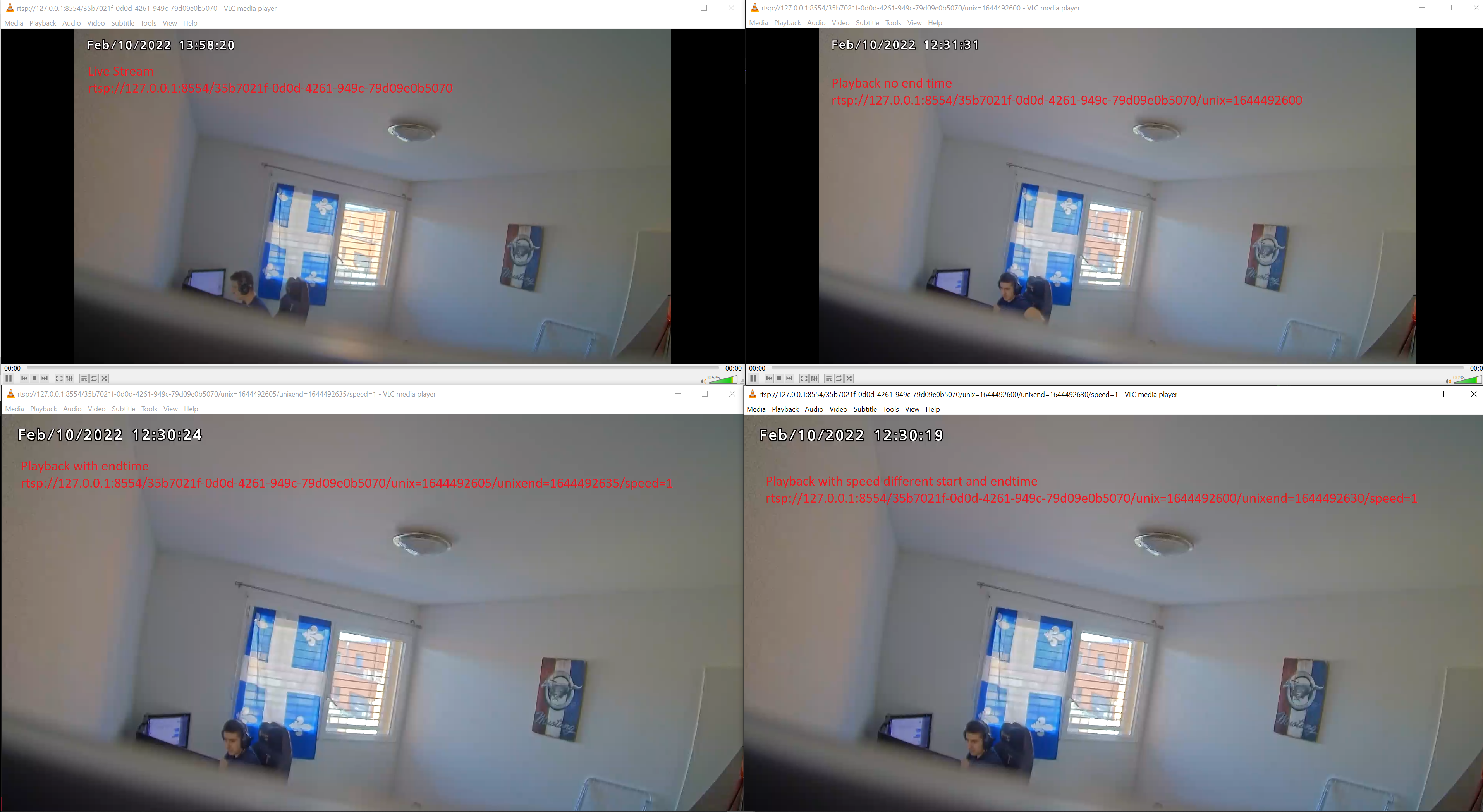 Multiple Concurrent Playback Streams with mixed timestamps