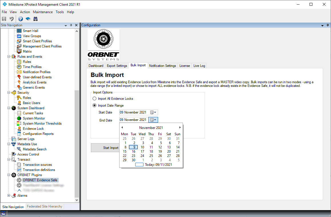 Bulk Import of existing Evidence Locks