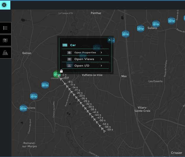 See tracked object historical data