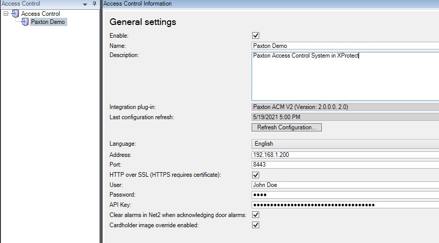 Management Client Configuration