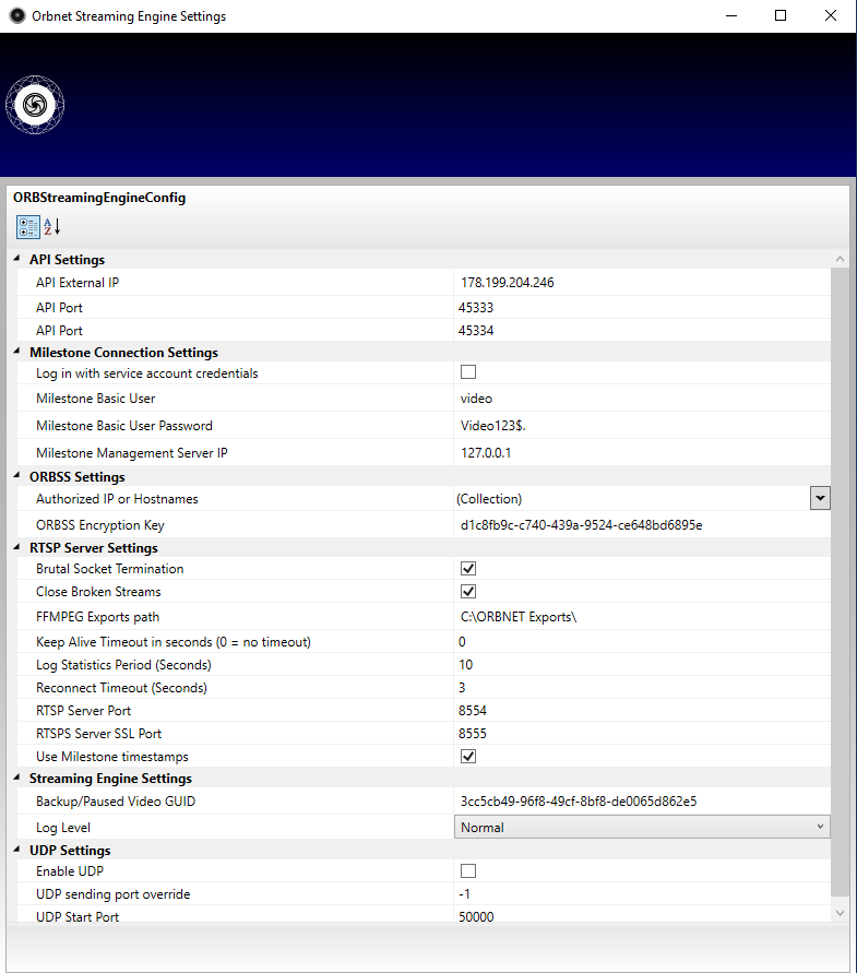Streaming Engine Settings